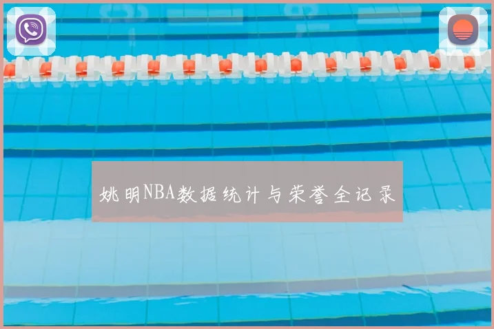 姚明NBA数据统计与荣誉全记录